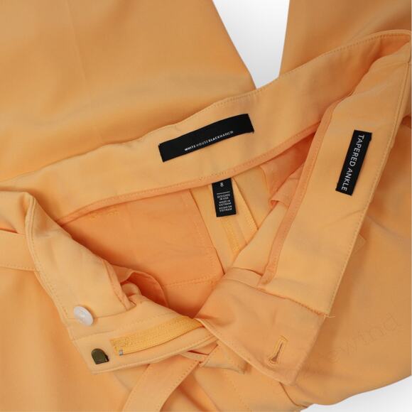 Sz 8 WHBM Fluid PantSuit Blazer + Belted Tapered Ankle Pant RayofLight - Picture 12 of 14